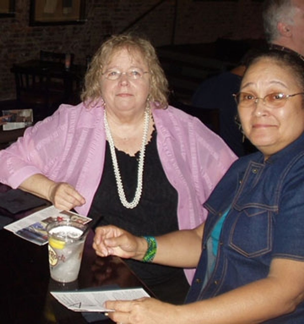 First Night music director Jane Kelley Watt and L.B. Gaiters at 